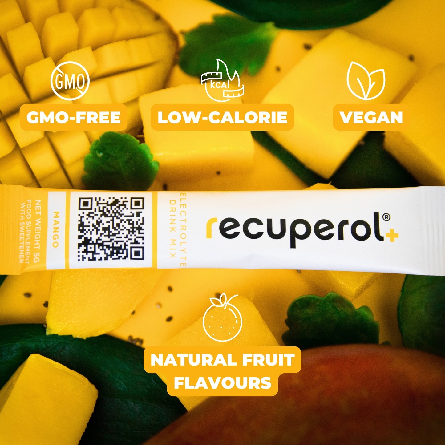 Recuperol Rehydration & Recovery Electrolyte Powder Drink Mix - Mango