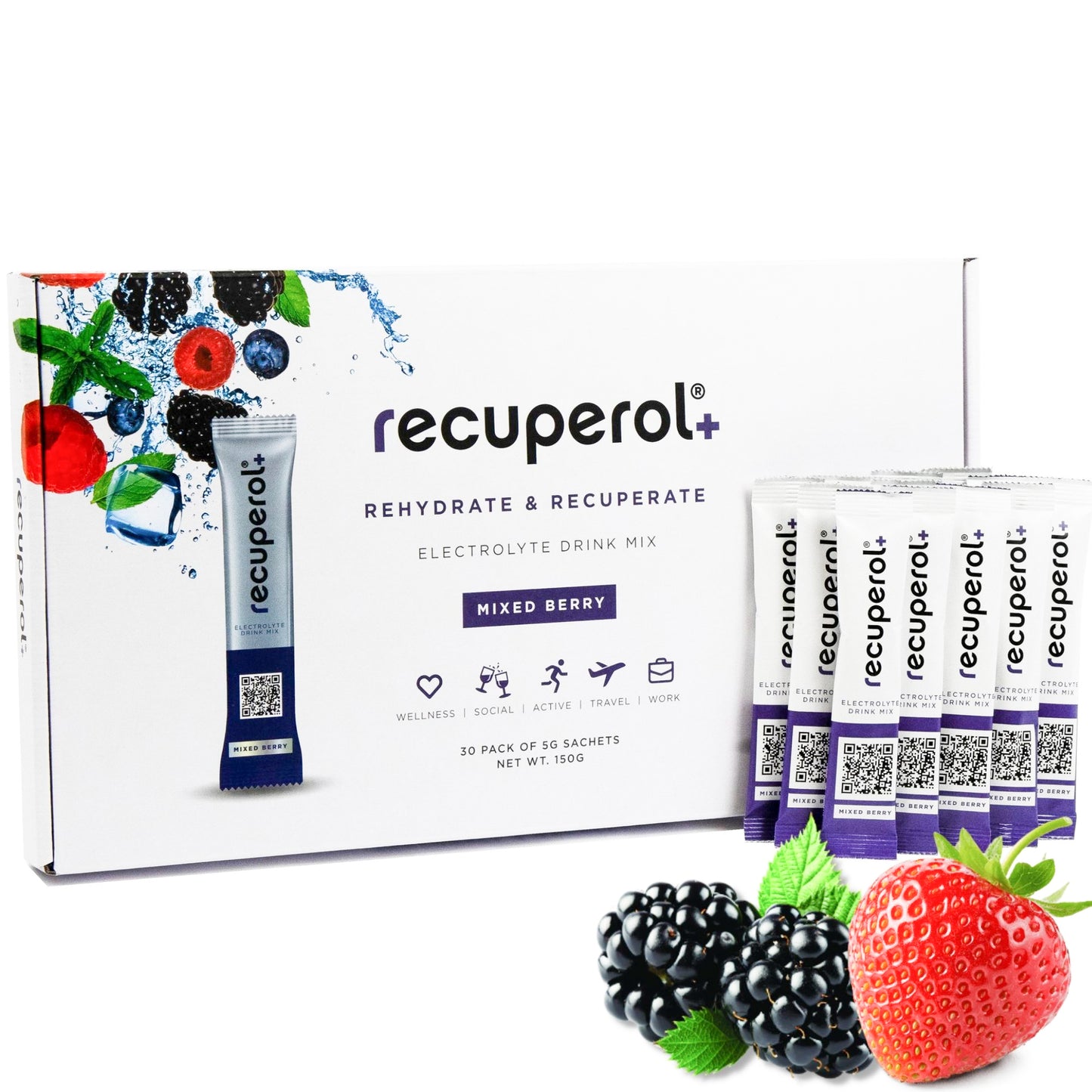 Recuperol Rehydration & Recovery Electrolyte Powder Drink Mix