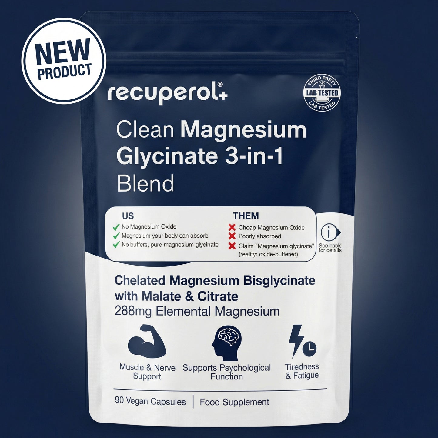 NEW PRODUCT Clean Magnesium Glycinate 3-in-1 Blend