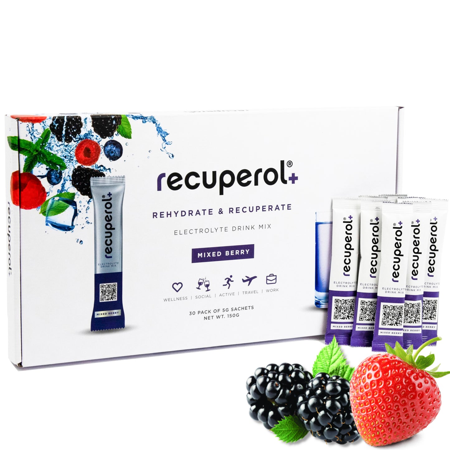 Recuperol Rehydration & Recovery Electrolyte Powder Drink Mix